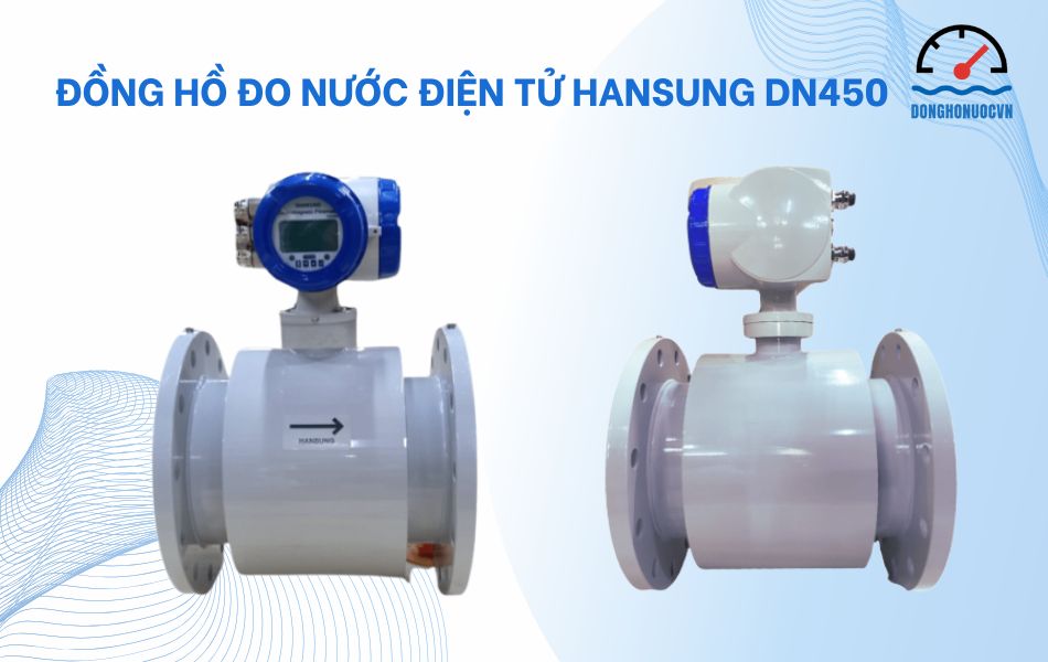 Giới thiệu về đồng hồ đo nước điện tử Hansung DN450