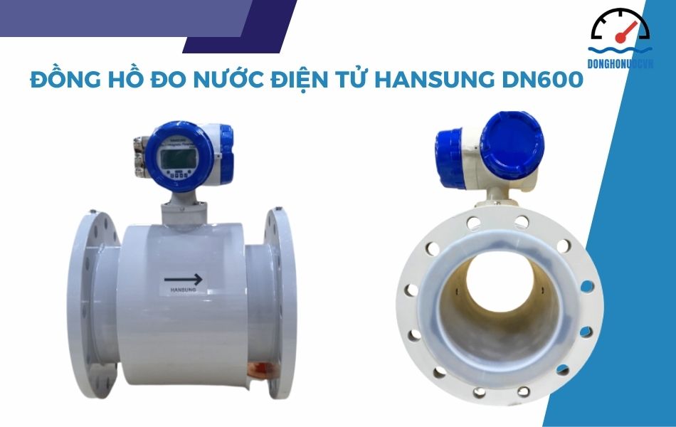 Đồng hồ đo nước điện tử Hansung DN600 chính hãng