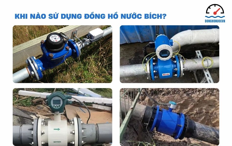 khi nào sử dụng đồng hồ nước mặt bích