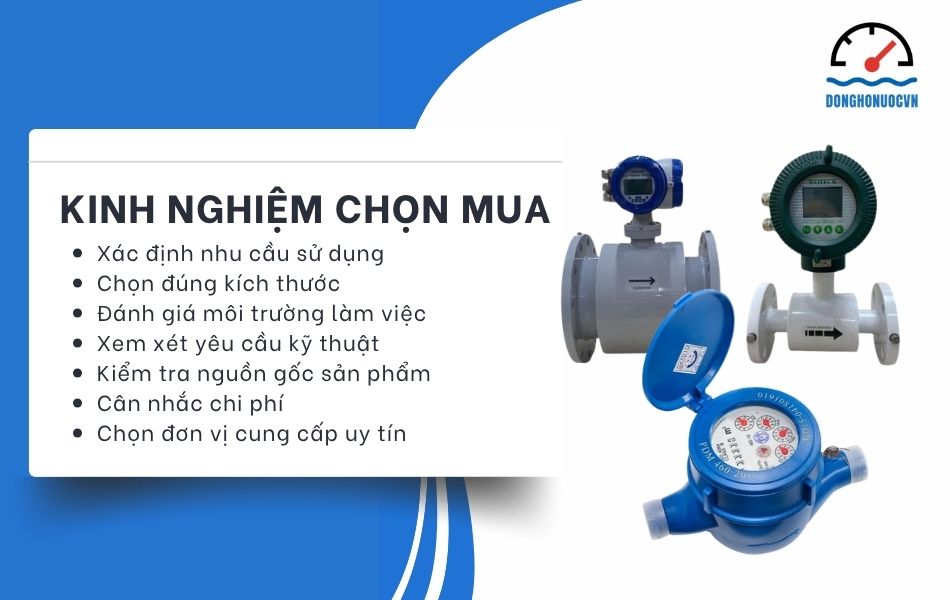 kinh nghiệm mua đồng hồ nước cơ và điện tử