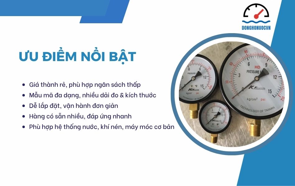 ưu điểm đồng hồ áp suất trung quốc