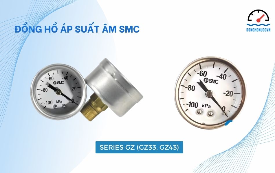 đồng hồ áp suất âm smc