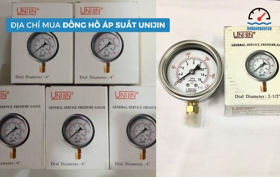 đồng hồ áp suất unijin mua ở đâu