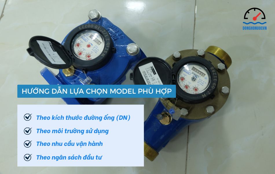 hướng dẫn lựa chọn đồng hồ nước arad
