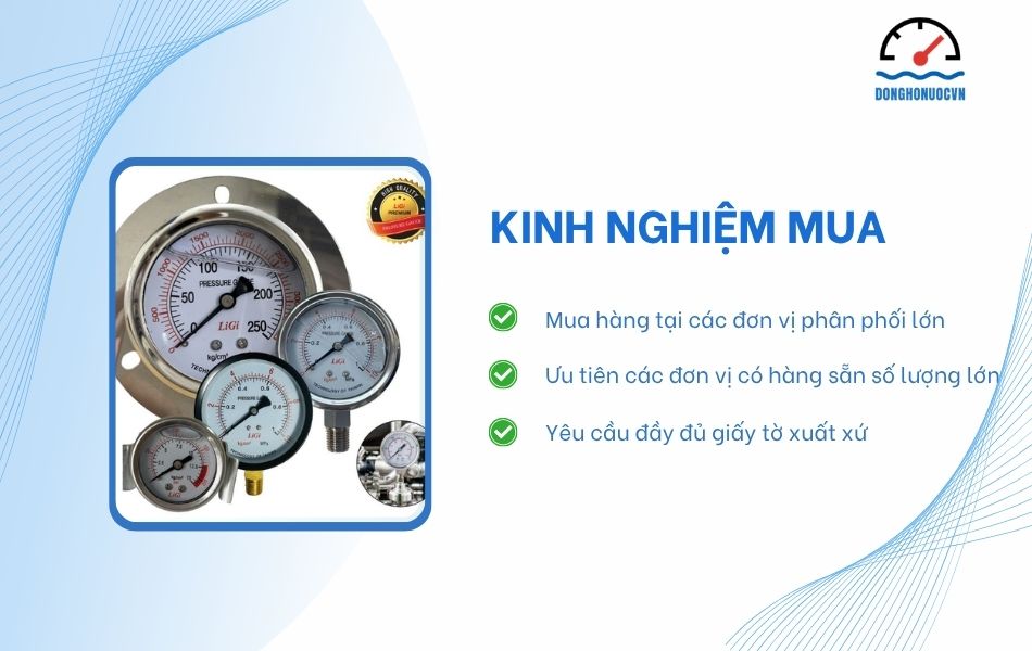 Hướng dẫn chọn mua đồng hồ áp suất giá rẻ
