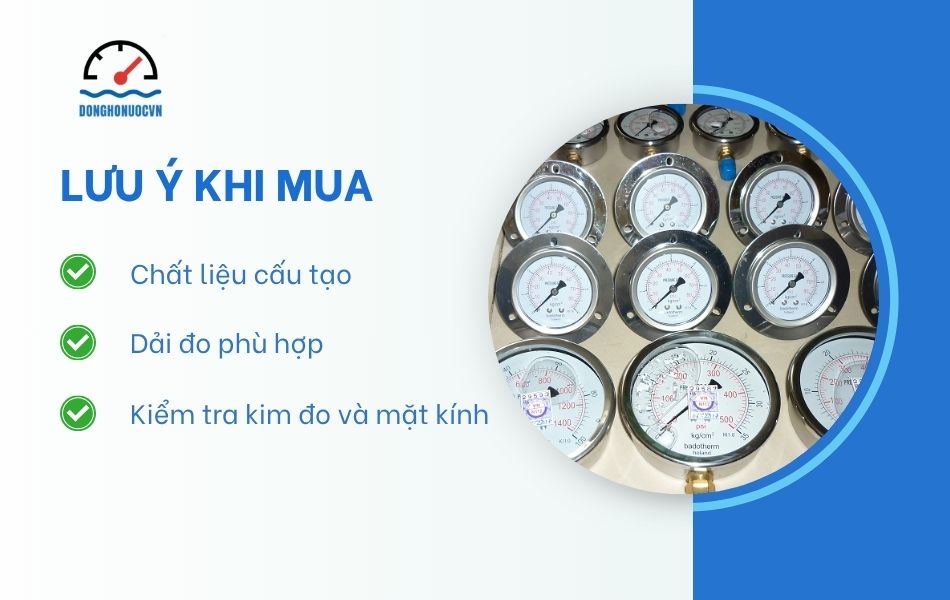 lưu ý khi mua đồng hồ áp suất giá rẻ