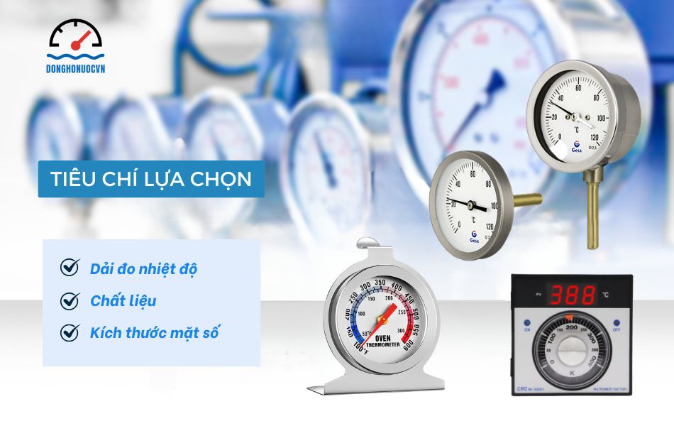 tiêu chí lựa chọn đồng hồ đo nhiệt độ lò nướng