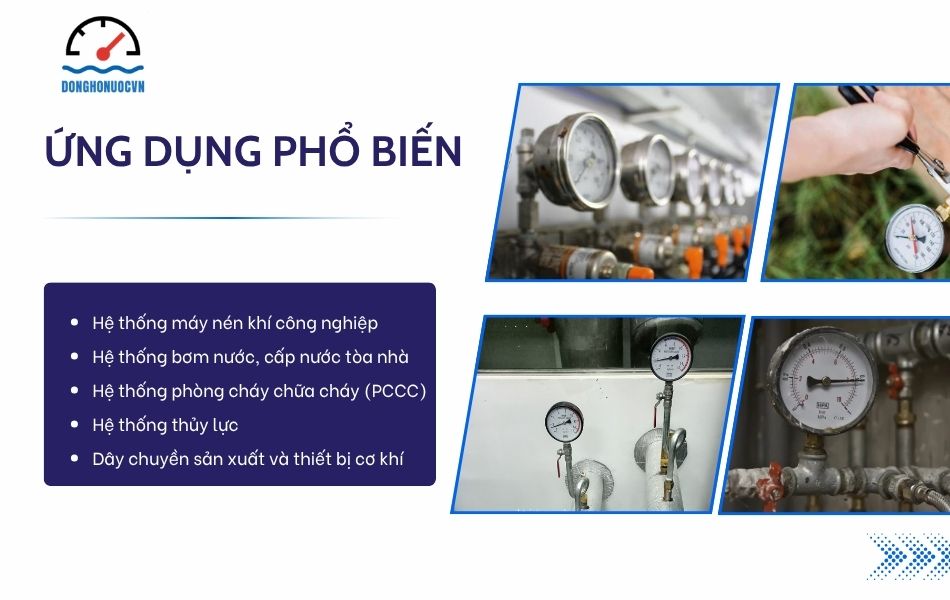 ứng dụng đồng hồ áp suất pvn