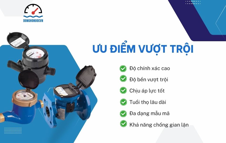 ưu điểm đồng hồ nước arad