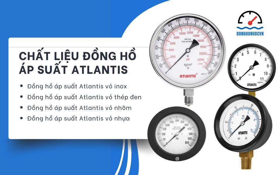 chất liệu đồng hồ áp suất atlantis