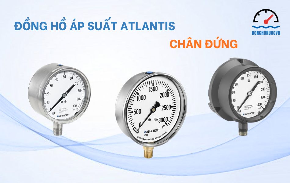 Đồng hồ áp suất Ashcroft chân đứng