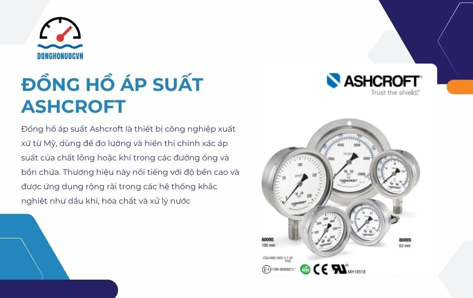 giới thiệu đồng hồ áp suất ashcroft