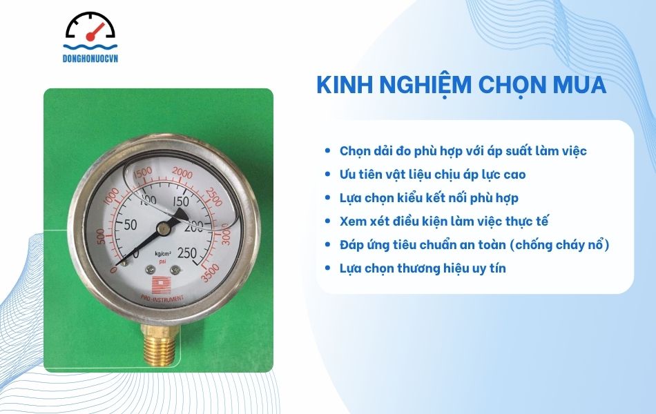 kinh nghiệm chọn mua đồng hồ áp suất cao