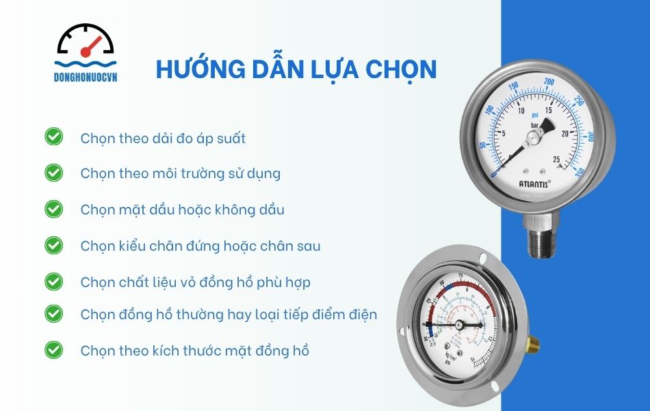 kinh nghiệm lựa chọn đồng hồ áp suất atlantis
