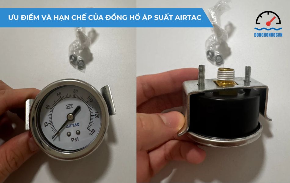 ưu nhược điểm đồng hồ áp suất airtac