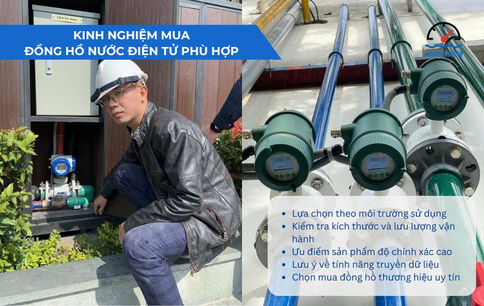 kinh nghiệm mua đồng hồ nước điện tử phù hợp