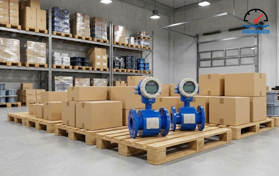 Đồng hồ nước điện tử Flowtech DN100 giá tốt