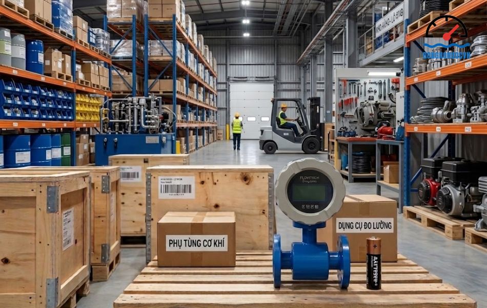 Đồng hồ nước điện tử Flowtech DN20 giá tốt