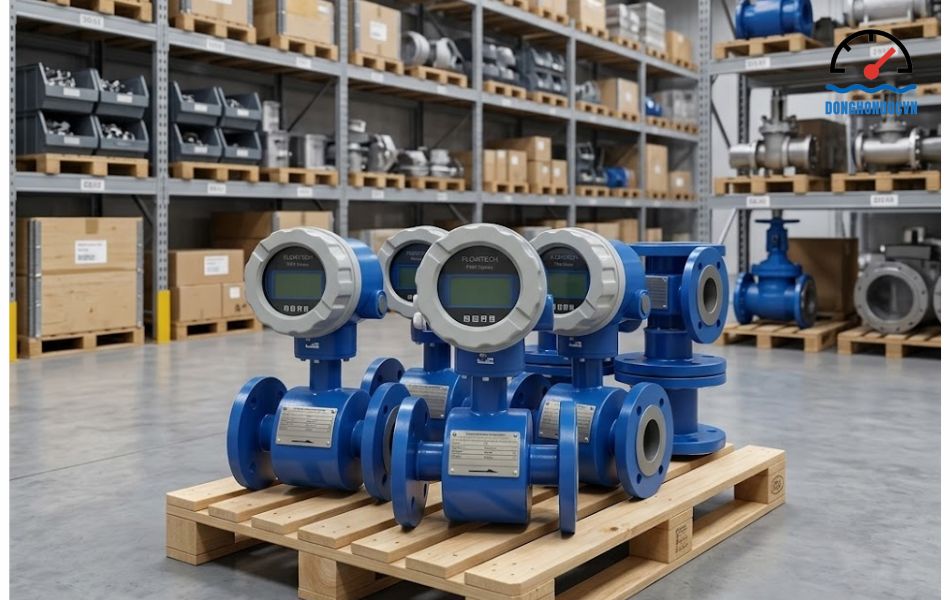 Đồng hồ nước điện tử Flowtech DN32 giá tốt