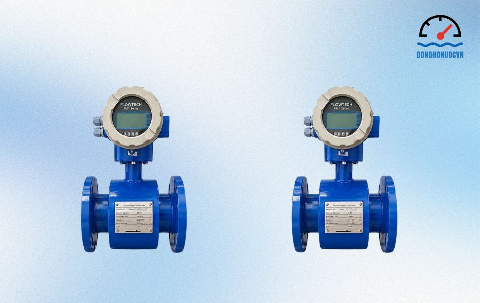 Đồng hồ nước điện tử Flowtech DN80 chính hãng