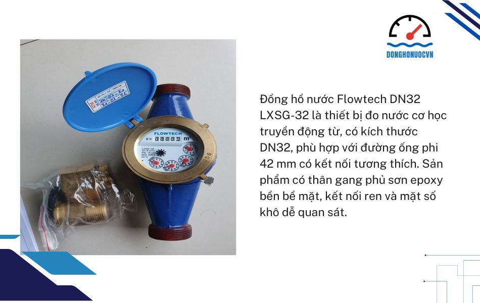 Giới thiệu về đồng hồ nước Flowtech DN32
