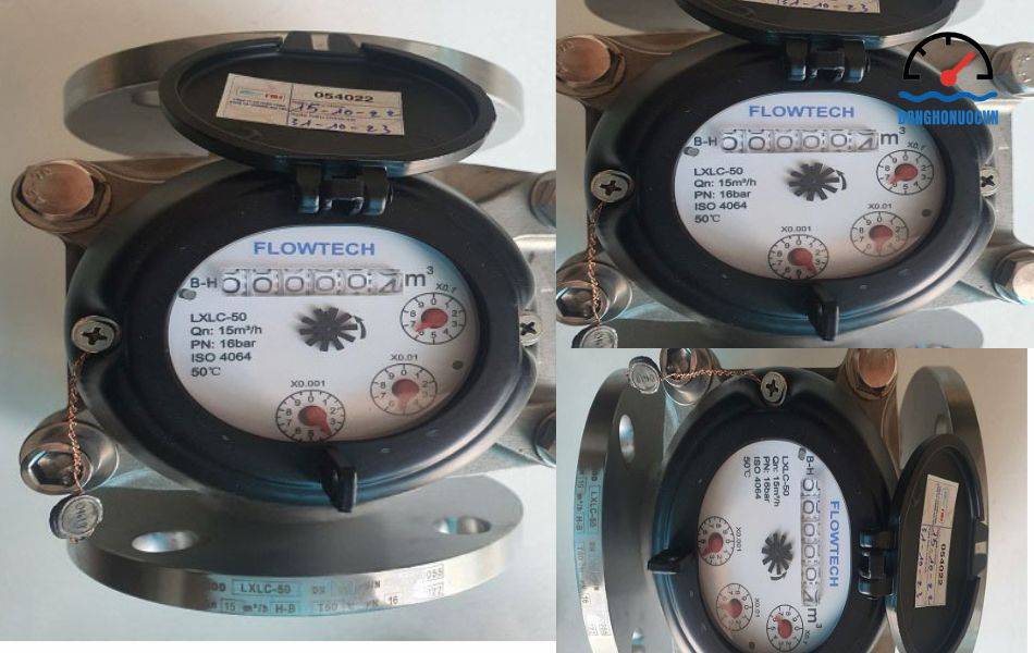 Đồng hồ nước Flowtech DN50 thân inox