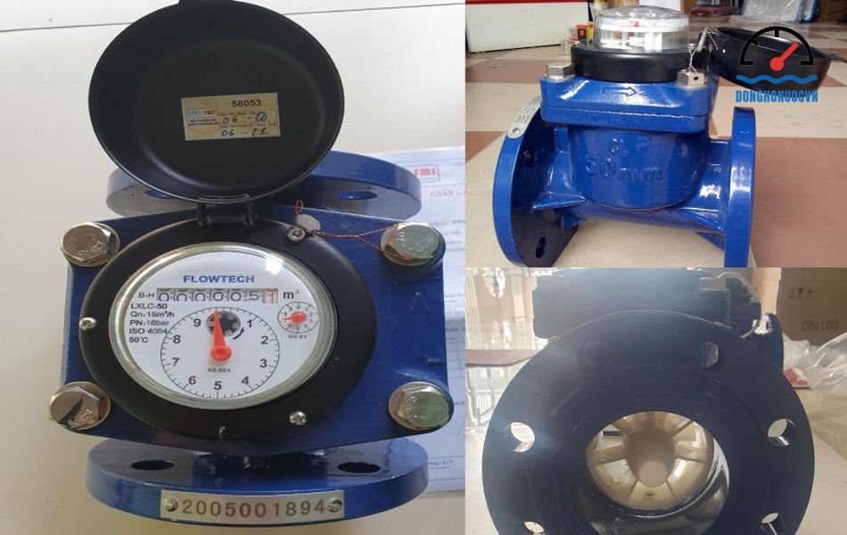Đồng hồ nước sạch Flowtech DN50 nối bích | LXLC-50