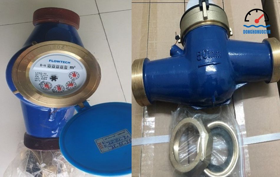 Đồng hồ nước sạch Flowtech DN50 nối ren | LXSG-50