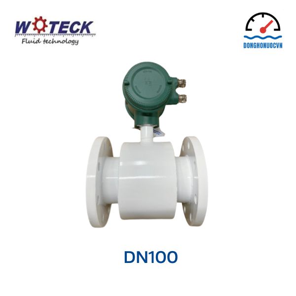 Đồng hồ đo nước điện tử Woteck DN100