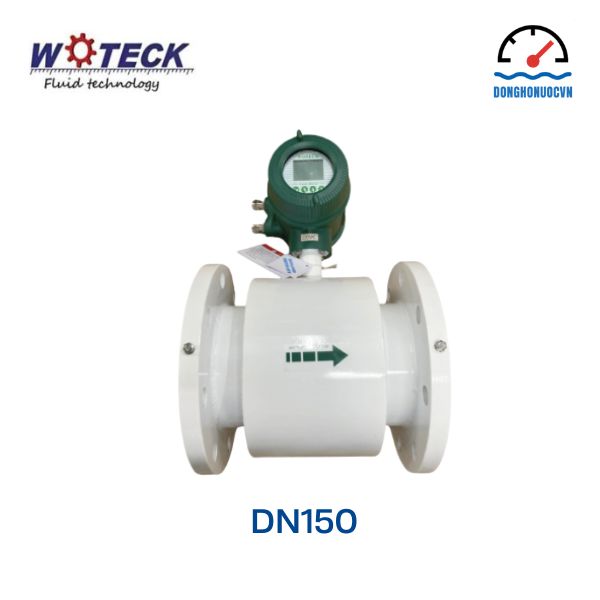 Đồng hồ đo nước điện tử Woteck DN150