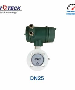 Đồng hồ đo nước điện tử Woteck DN25 mặt bên