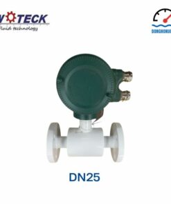 Đồng hồ đo nước điện tử Woteck DN25 mặt sau