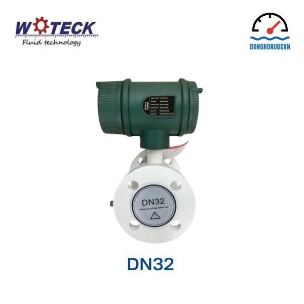Đồng hồ đo nước điện tử Woteck DN32 chính hãng