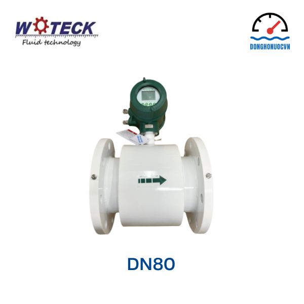 Đồng hồ đo nước điện tử Woteck DN80