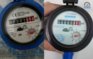 Cách xem đồng hồ nước 5 số đen và 3 số đỏ