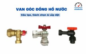 van góc đồng hồ nước