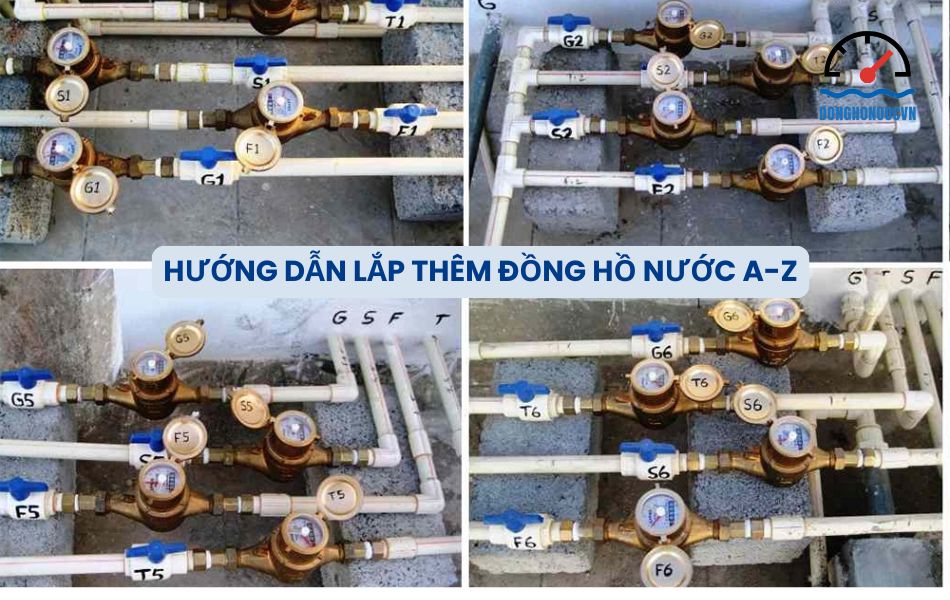 lắp thêm đồng hồ nước