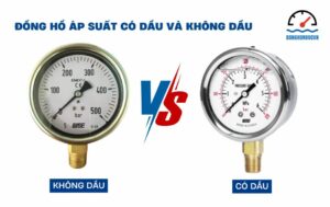 so sánh đồng hồ áp suất có dầu và không dầu