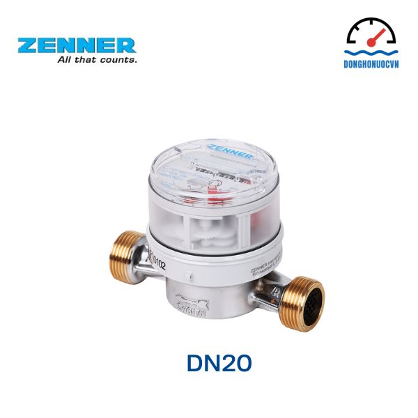 Đồng hồ đo nước nóng Zenner DN20 model etwd