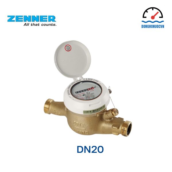 Đồng hồ đo nước nóng Zenner DN20 model mtwd-m-cc-va-mtwd-n