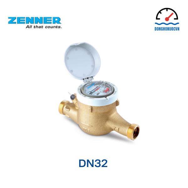Đồng hồ đo nước nóng Zenner DN32 model mtwd-n
