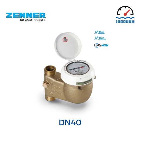 Đồng hồ đo nước nóng Zenner DN40