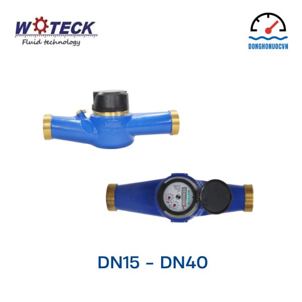 Đồng hồ nước sạch cấp B Woteck WTSG thân đồng