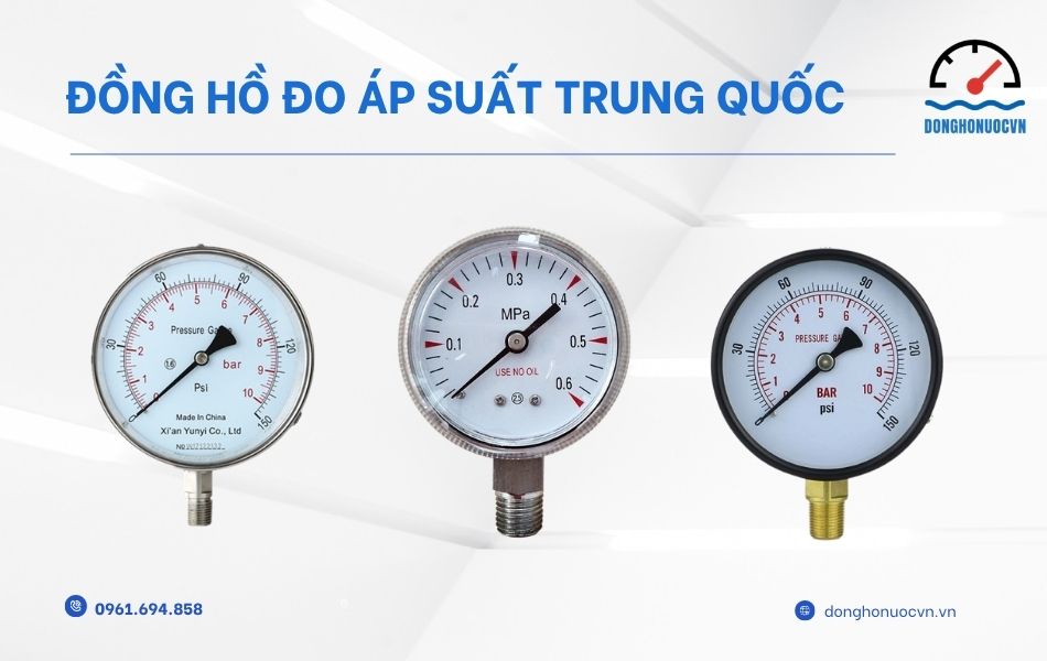 đồng hồ áp suất trung quốc