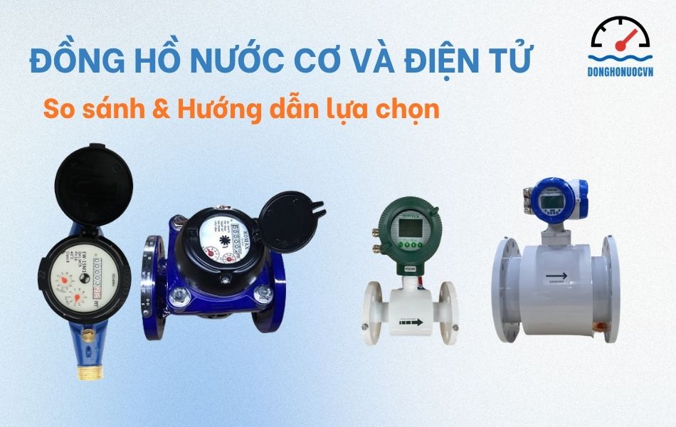 đồng hồ nước cơ và điện tử