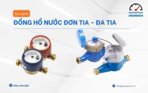 đồng hồ nước đa tia và đơn tia