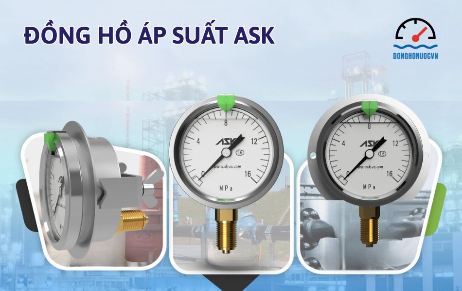 đồng hồ áp suất ask