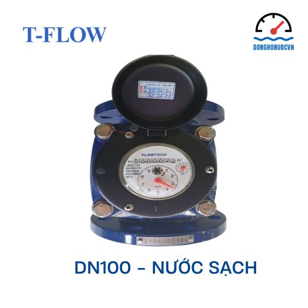 Đồng hồ nước Flowtech DN100 nước sạch