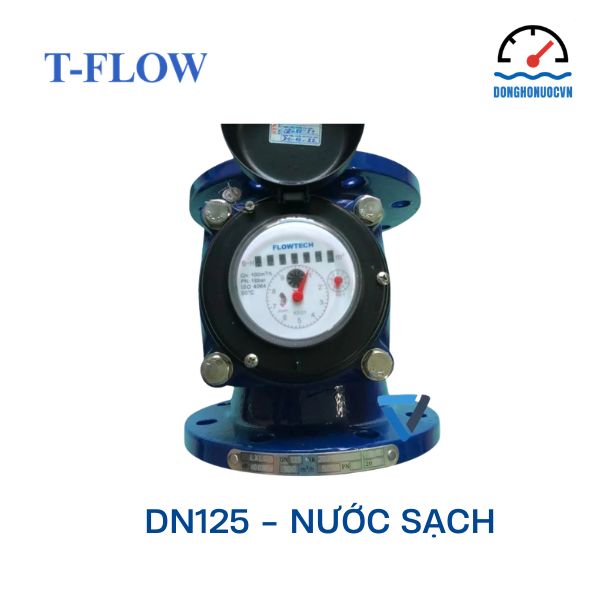 Đồng hồ nước Flowtech DN125 nước sạch