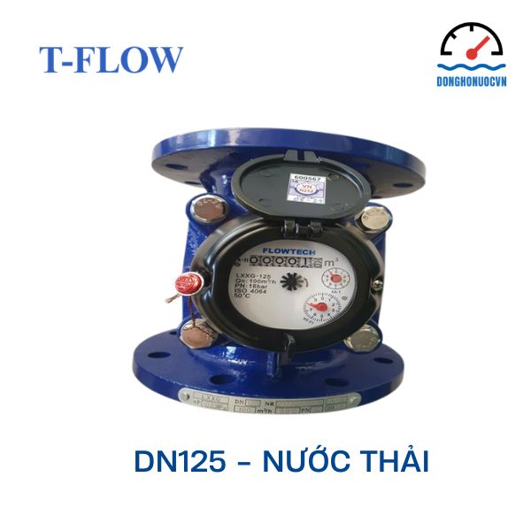 Đồng hồ nước Flowtech DN125 nước thải